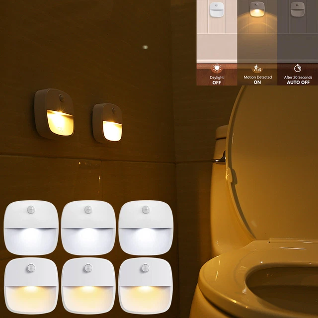 LED MOTION SENSOR Light USB Wireless PIR Battery Wall Cabinet Stair ...