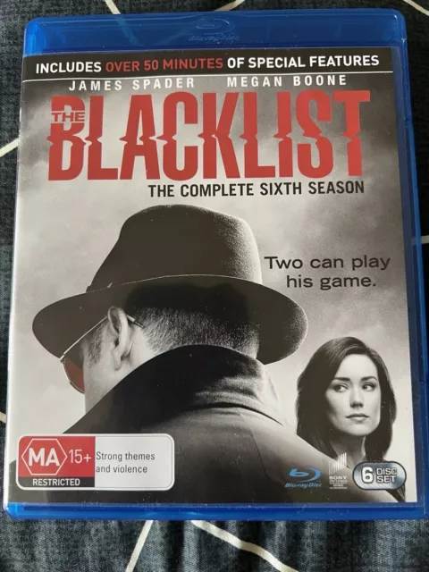 The Blacklist : Season 6 Six Sixth - Blu-ray Region A,B,C Like New RARE