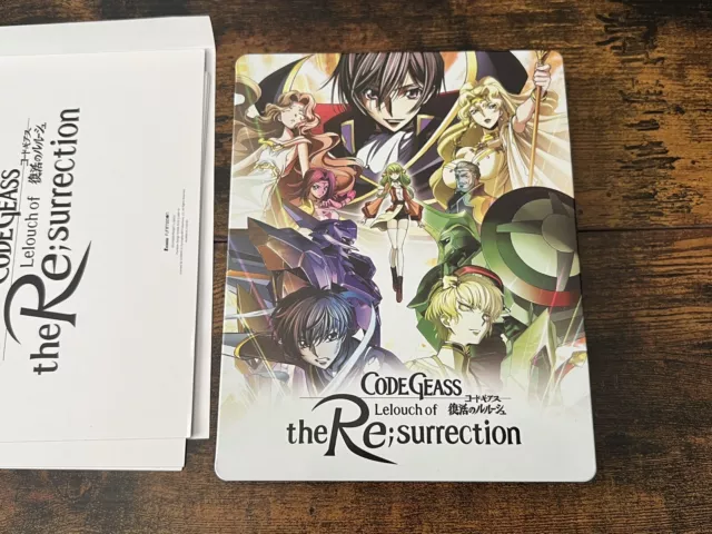 Code Geass Lelouch of the Resurrection Steelbook DVD/Blu-ray New Sealed