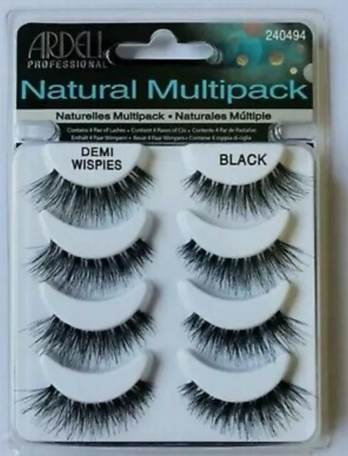 Ardell  Demi Wispies False Eyelashes Multipack - 4 Pairs of Natural Lashes Pack