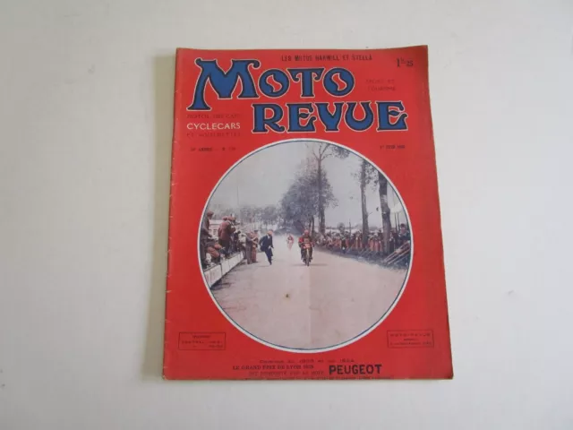 Moto Revue N°173 juin 1925 / moto Harwill / moto Stella /