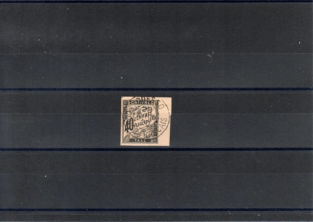 Timbre Colonie Generale France Taxe N°10 Oblitere Used Ouesso Congo Francais