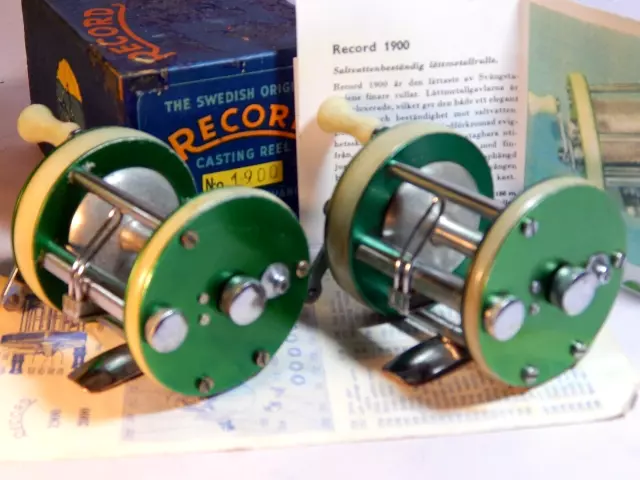ABU RECORD 1300 Casting Reel Light Green Hammered Ca. 1950s-1960s Made In  Sweden $140.00 - PicClick