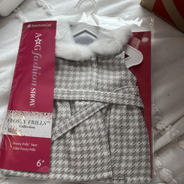 American Girl Doll FROSTY FRILLS Collection - Vest Only (wear as Jacket / Dress)