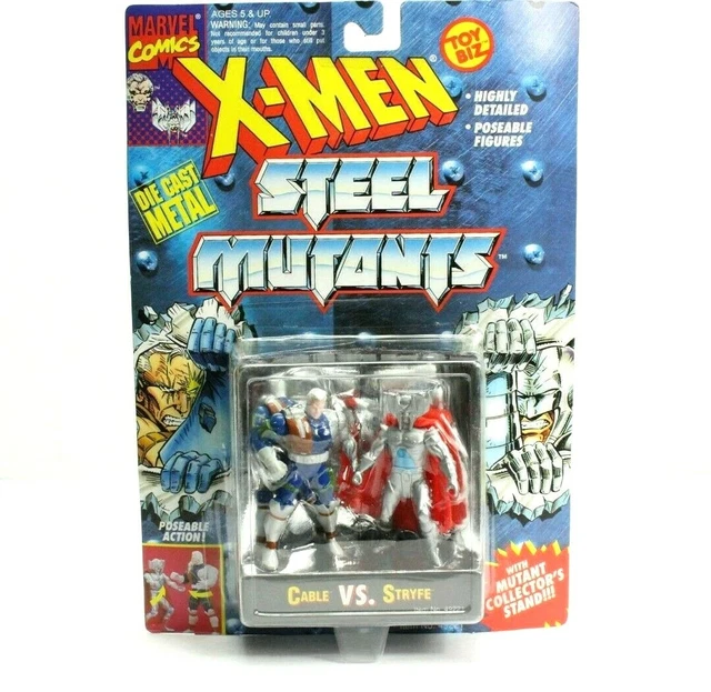 Marvel Comics X-Men Steel Die-Cast Mutants Cable VS Stryfe 1994 NIP