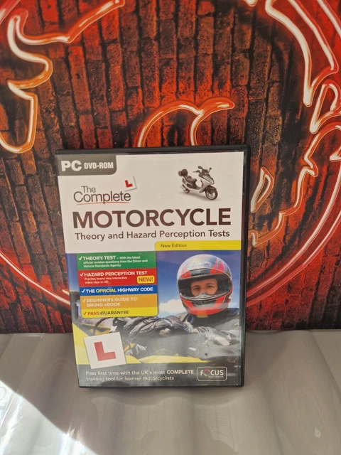 2025/2026 COMPLETE MOTORCYCLE Theory & Hazard Perception Tests PC DVD ...