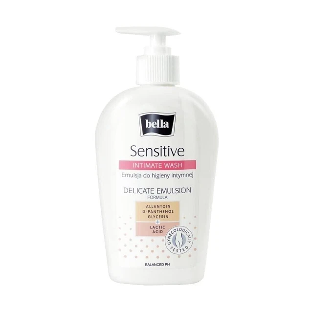 Bella Sensible Íntimo Lavado Delicado Emulsión, 300ML