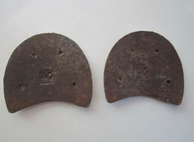 TRES RARES Fers de talon ancien pour claquettes numéro 40 Années 20 2