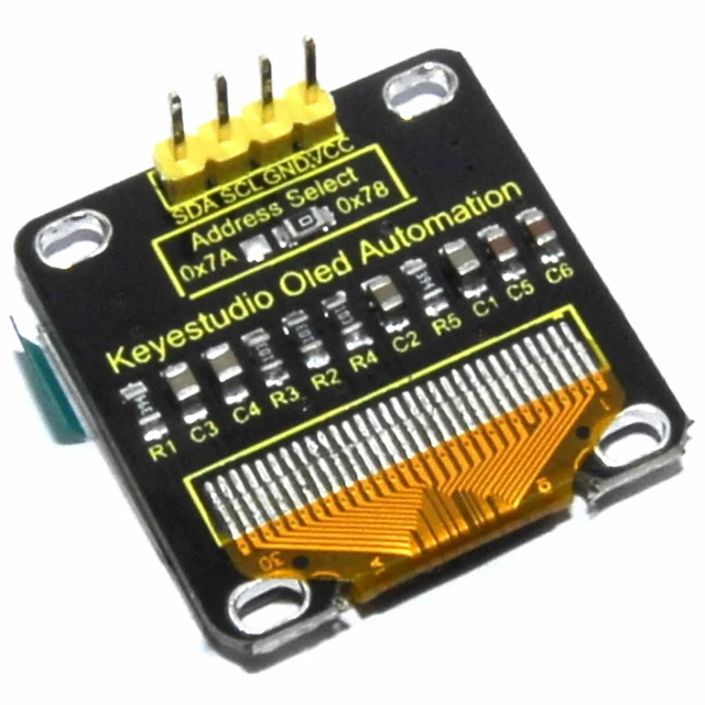 KEYESTUDIO 128X64 BLUE OLED Display Module Arduino SSD1306 I2C Flux ...