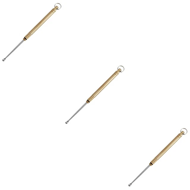 3 Pack LED Ear Picker Titanium Alloy Spoon Plugs Kids