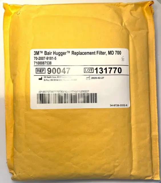 New 3M Bair Hugger 700 Series - Replacement Filter Ref: 90047
