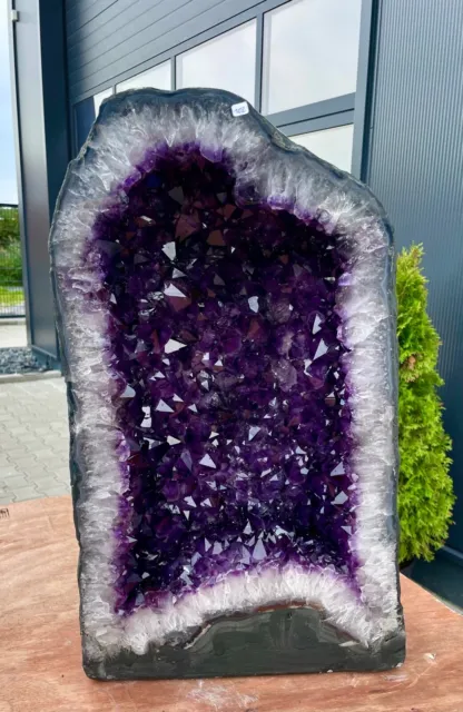 Amethyst Druse Lila Geode 51cm super violette Kristalle