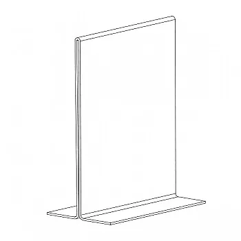 MENU/SIGN HOLDER - A4 DOUBLE SIDED PORTRAIT, 1.5MM THICKNESS ** Must be ordered