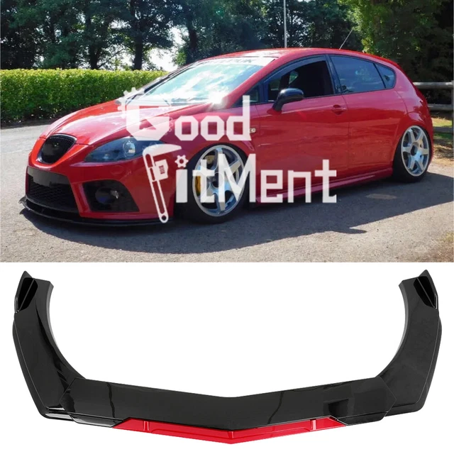 Frontspoiler Lippe Für Seat Ibiza V (2017-) | Universell, Aus PP | Für Bessere Aerodynamik & Optik (schwarz-blau)
