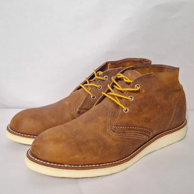 RED WING HERITAGE 3137 Work Chukka Boots Men 12 Copper Rough & Tough ...