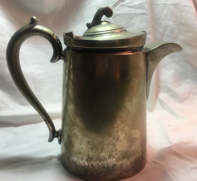 Walker Hall Silver Pitcher Sheffield England Teapot Jug Patent Handle Antique