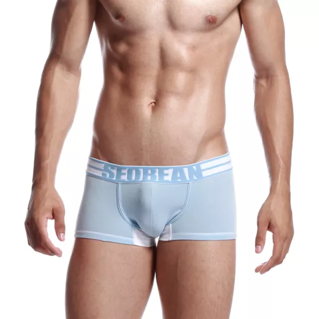 Beemen Seobean Hombre Low Rise Solid Boxer Calzoncillos Ropa Interior Sexy