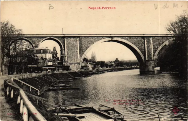 CPA NOGENT-PERREUX - Bois de la Marne - Le Pont de .. (659537)