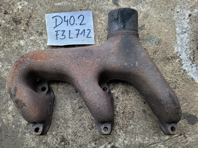Deutz D40.2 F3L712 Krümmer Abgaskrümmer Abgas Original dickwandig