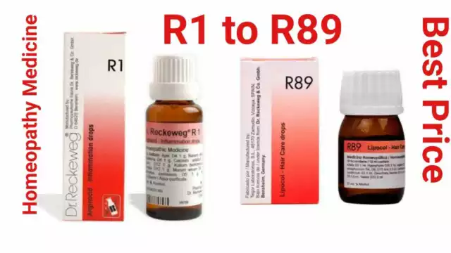 Dr. Reckeweg Germany Homeopathy Drops R1 to R89 Best Price