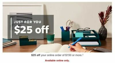 Staples $25 off $150 coupon; Exp. 9/30/2022