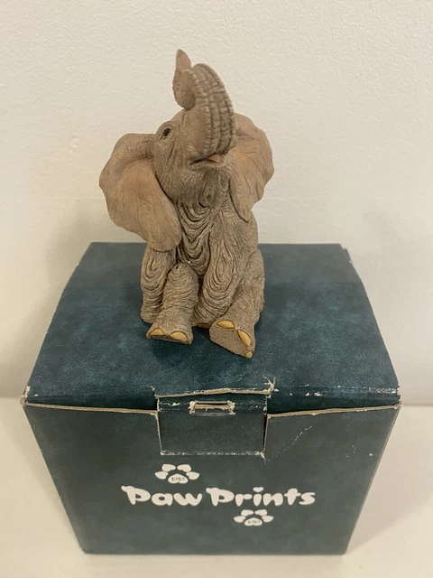 Tuskers ….ORIGINAL PAW PRINTS ELEPHANT…”Tiffany” …GREAT BOXED CONDITION