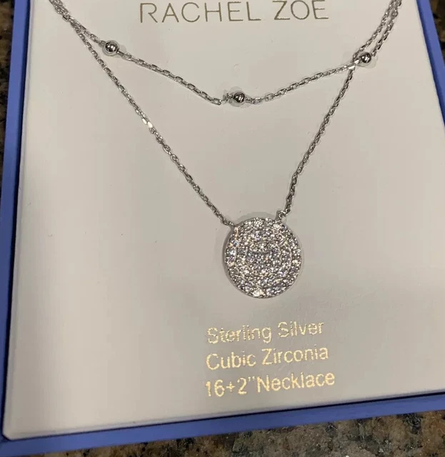 Rachel zoe necklace sterling silver discount