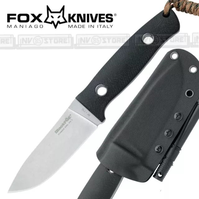 Knife Coltello Bushcraft FOX KNIVES BLACKFOX BF-710 VESUVIUS Caccia Survivor