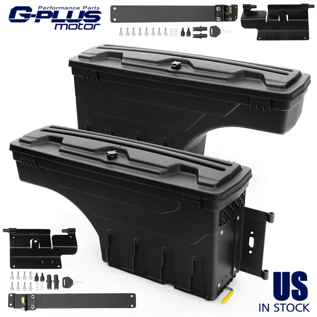 LEFT & RIGHT Truck Bed Storage Box Toolbox Fit For Chevy Colorado GMC