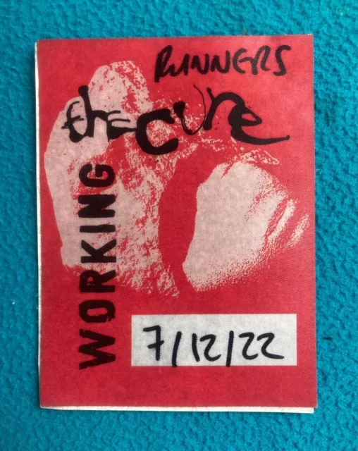 The Cure Birmingham 7/12/2022 Backstage Working Runner Pass