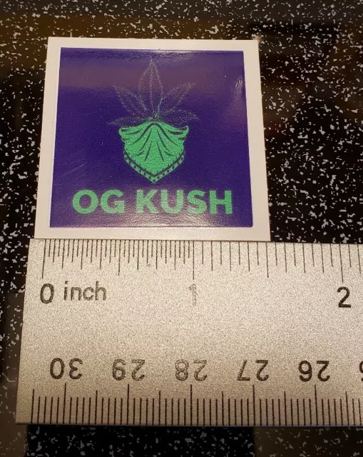 OG Kush, 1.5" Vinyl Dispensary Stickers, Strainstickerz, 420 2