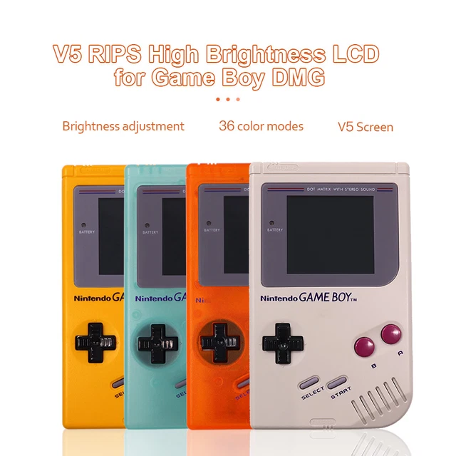GBO V5 IPS Pro Backlight LCD Kit With UV Print pre-cut Shell For Game