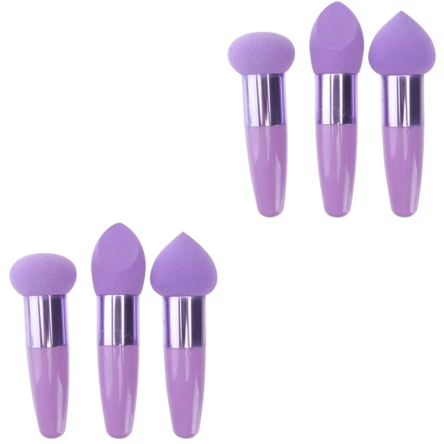 6 piezas Base Esponja Maquillaje Esponjas Maquillaje Esponja Pluma de Belleza Emulsión Facial de Viaje
