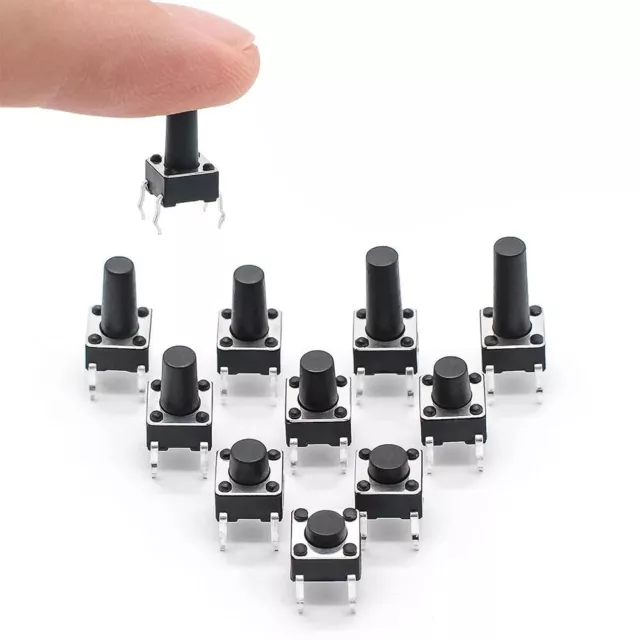 200Pcs Mini Tactile Push Button Pushbutton Switches  Breadboard Arduino PCB 3