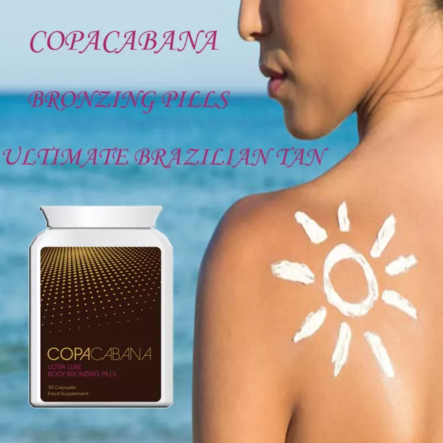 Copacabana Tanning Pill Tablet Sunless Tan Strong Tan Tablets Get Dark Tan