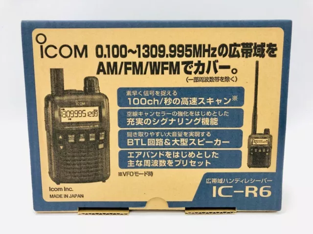 Icom IC-R6 Wide Band Handheld Receiver Japan import