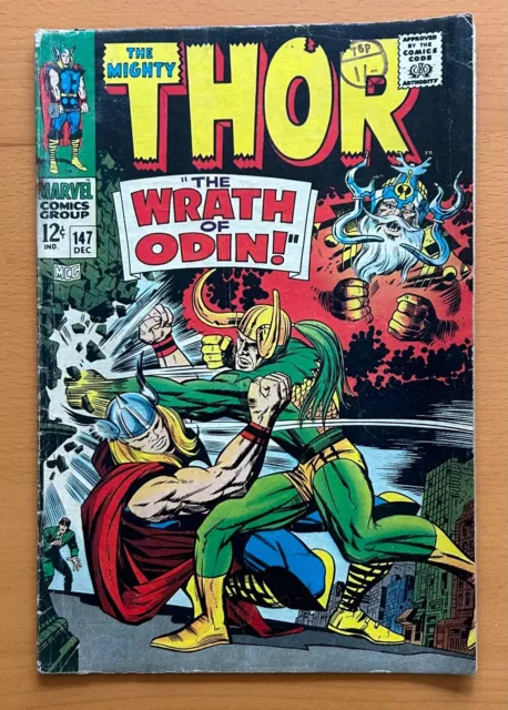 Thor #147 Silver Age Comic (Marvel 1968)