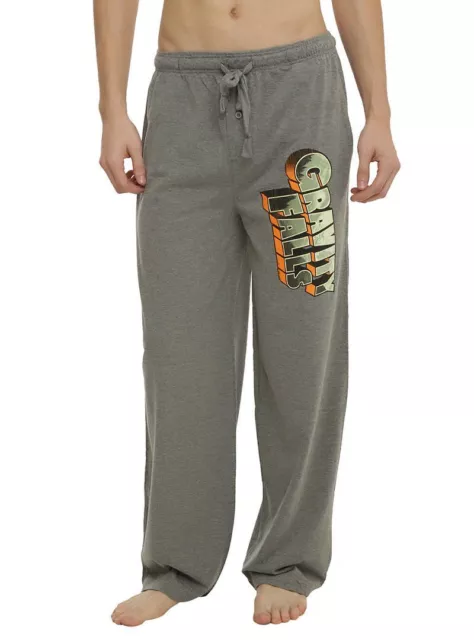 Mens Womens NEW Disney Gravity Falls Light Gray Pajama Lounge Pants Size XS-2XL
