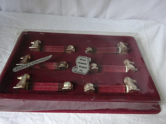 LOT DE 6 porte couteaux en étain EUR 19,99 - FR