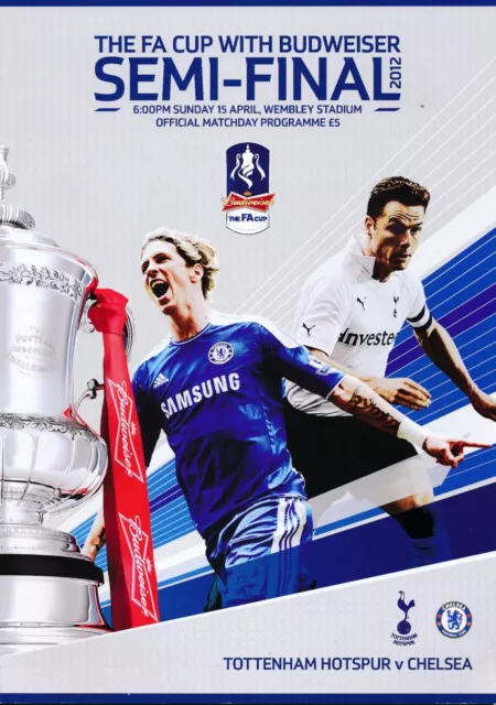 FA CUP SEMI FINAL 2012 Chelsea v Tottenham Hotspur - Official programme