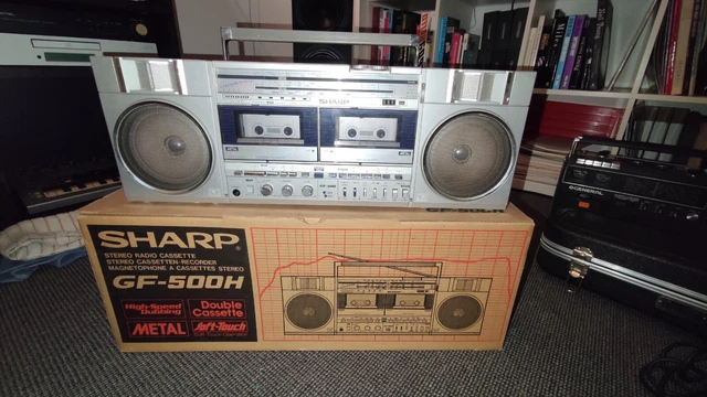 Boombox Ghettoblaster SHARP GF-500H + Boite d'origine - JAPAN 1983