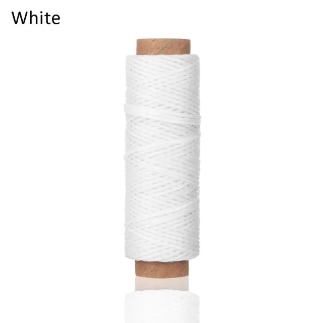 Cotton Leather Cord String-30m Roll Waxed Strap Spun Nylon Hand Stitching Thread