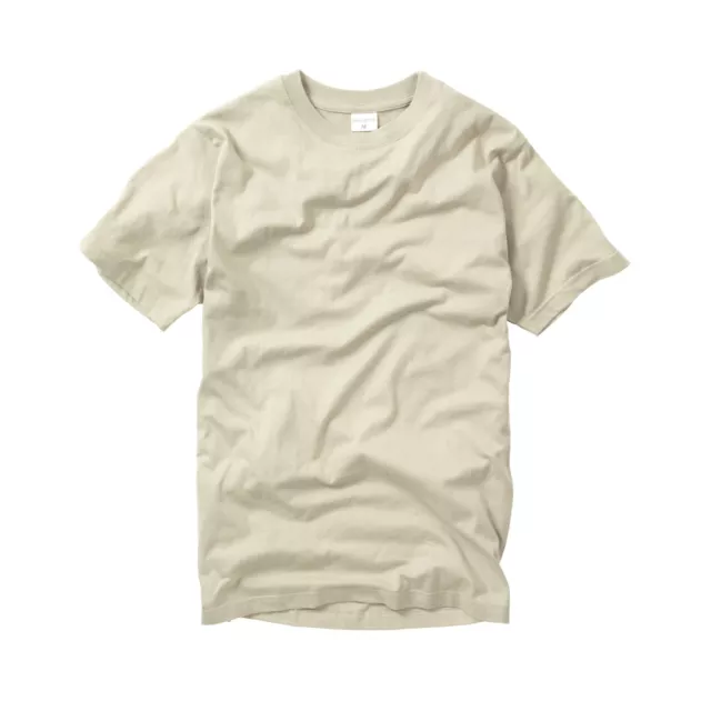 Armee T-Shirt US-Militärstil Sommer kurzärmelig Baumwolle Kampf Top beige khaki