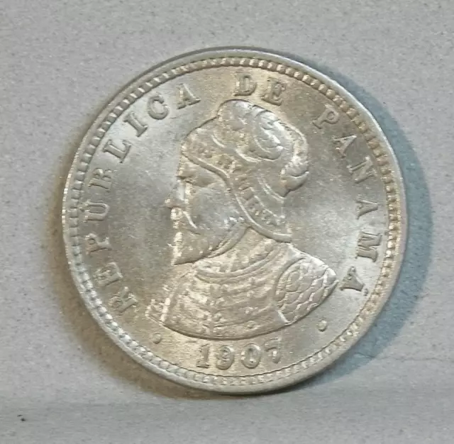 PANAMA 1907/1907 1/2 Centesimo, KM.6  UNCIRCULATED