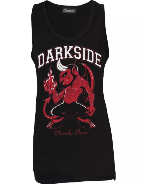 Devils Own - Unisex Black Vest, Gothic Satan Lucifer Hell Demonic Gift, Darkside