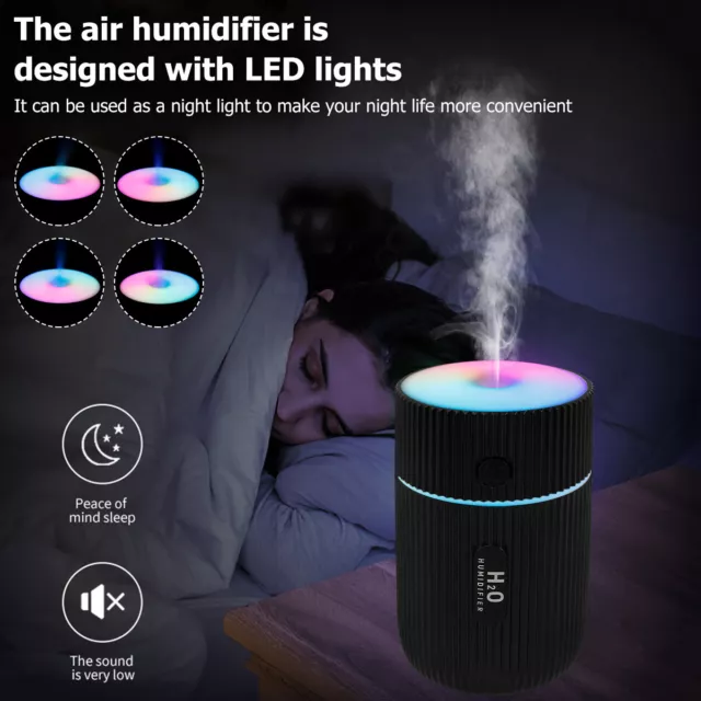 Electric Air Diffuser Aroma Oil Humidifier USB Night Light Up Home Relax。