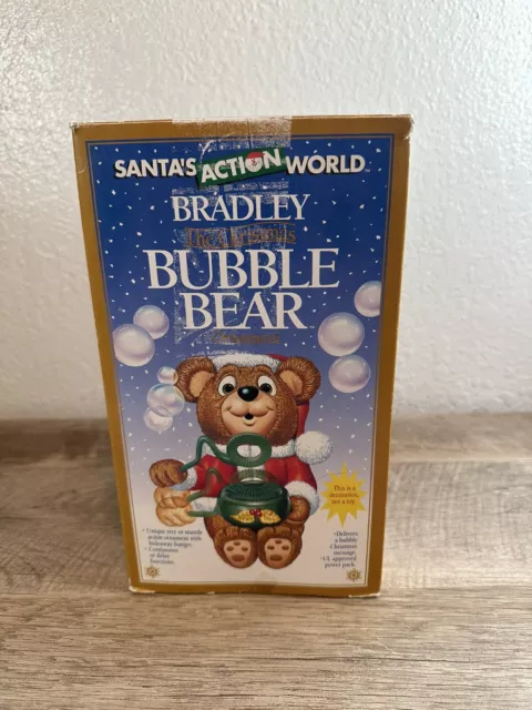 Santa's Action World, 1994 "Bradley The Christmas Bubble Bear", Kurt Adler