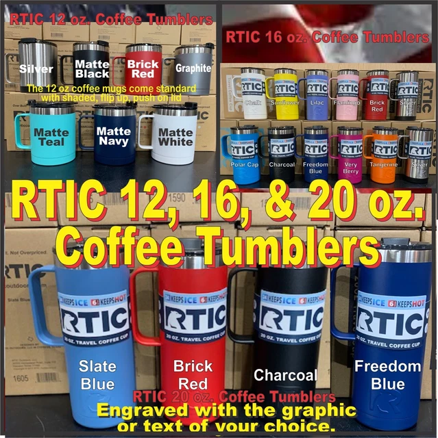 NEW RTIC 16 oz Coffee Mug Hot Cold Double Wall Vacuum Insulated Matte Colors