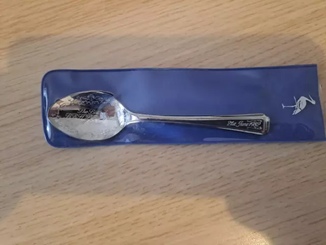 Silver Plated Spoon To Commemorate The Birth Of HRH Prince William Of Wales 1982