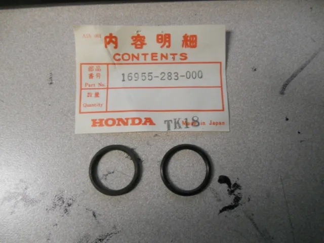 NOS Honda OEM O-Rings Gaskets 1968-1973 CB350 1965-1986 CB450 16955-283-000 Qty2